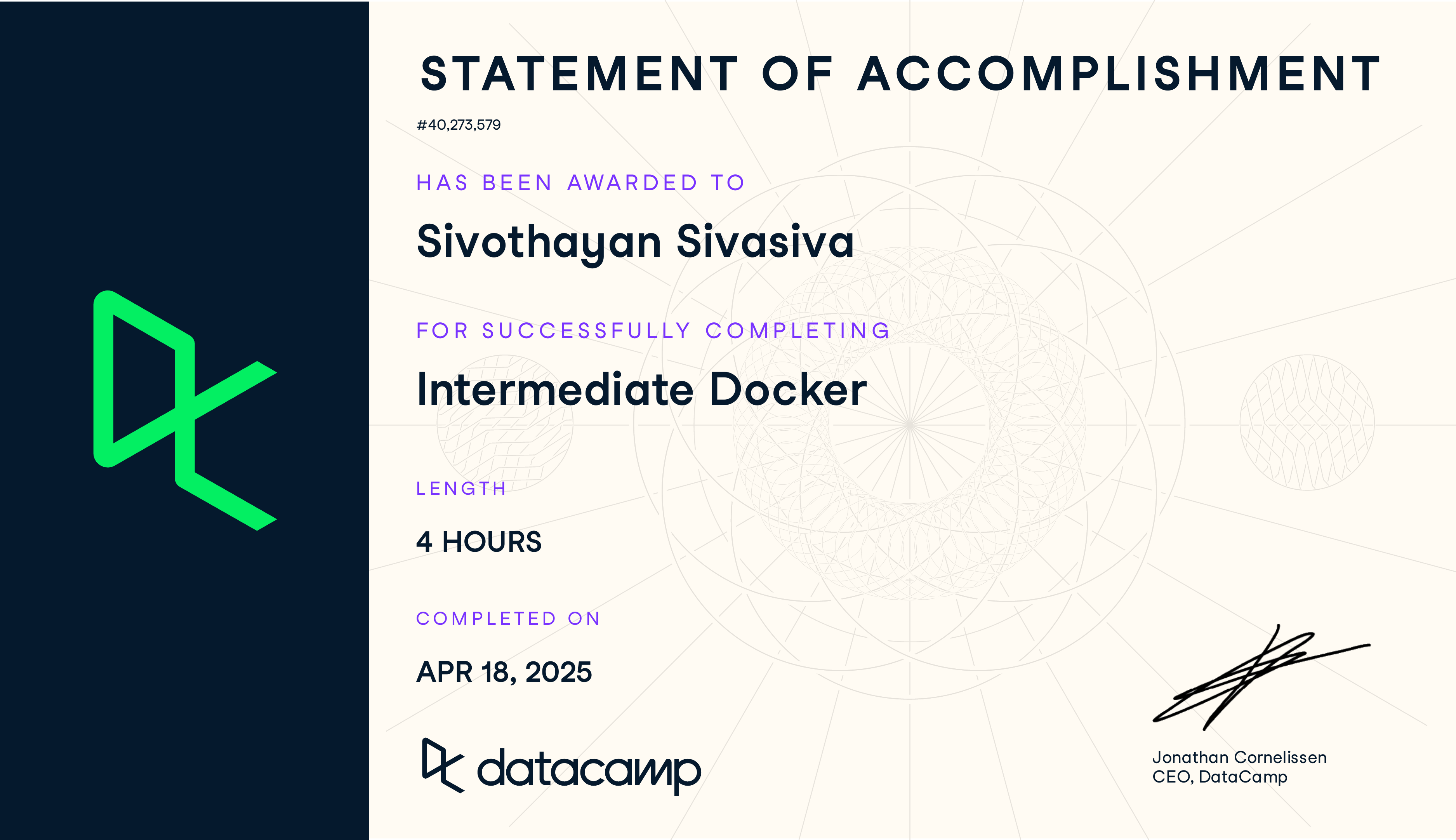 Preview of Intermediate Docker certificate